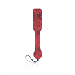 Love in Leather Red Jacquard Print Paddle